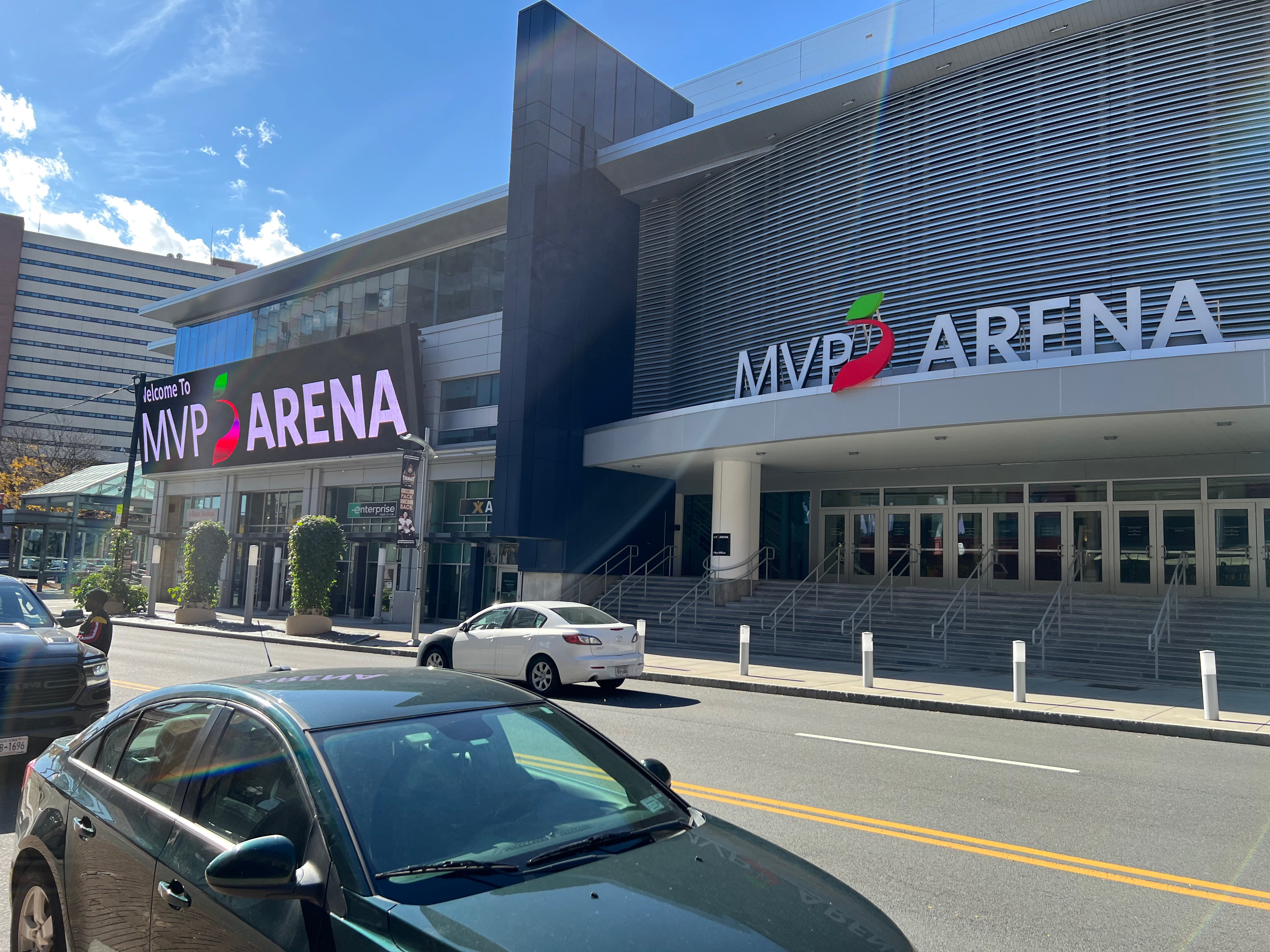 MVP Arena during the daytime in Albany, NY